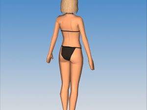 female character 02 Modèle 3D