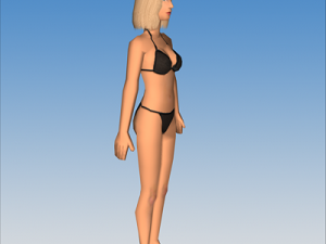 female character 02 Modèle 3D