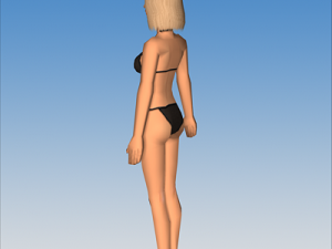 female character 02 Modèle 3D