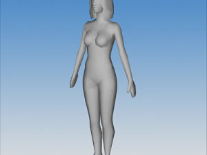 female character 02 3D Model