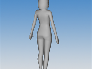 female character 02 Modèle 3D