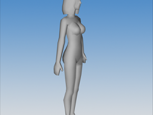 female character 02 Modèle 3D