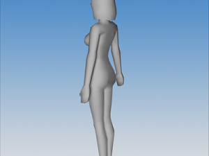 female character 02 Modèle 3D
