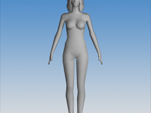 female character 02 Modèle 3D
