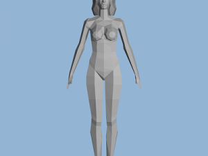 female character 02 Modèle 3D