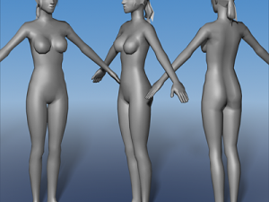 female character 03 3D Model