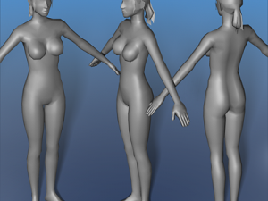 female character 03 3D Model