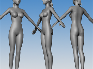 female character 03 3D Model