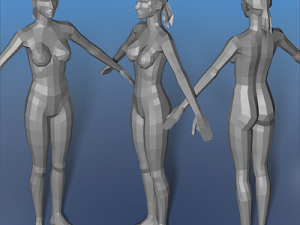 female character 03 3D Model