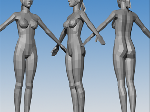 female character 03 3D Model