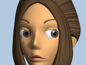 female cartoon character 02 3D Model