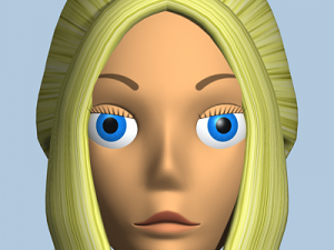 female cartoon character 02 3D Model
