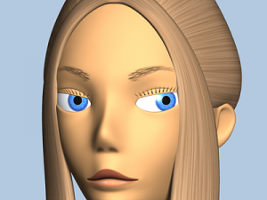 female cartoon character 03 Modèle 3D