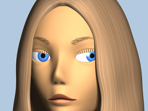 female cartoon character 03 Modèle 3D