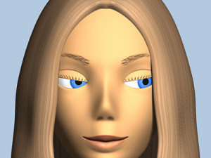 female cartoon character 03 Modèle 3D