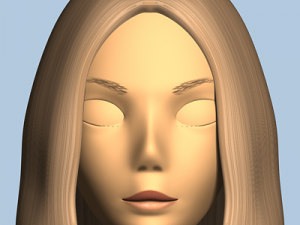female cartoon character 03 Modèle 3D