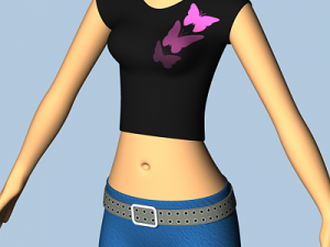 female cartoon character 03 Modèle 3D