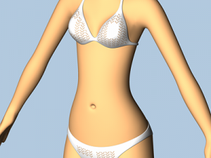 female cartoon character 03 Modèle 3D