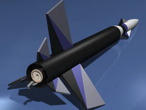 modello di razzo Modello 3D