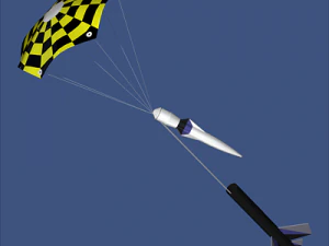 modello di razzo Modello 3D