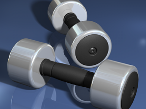 gym dumbbell weights 3D Model