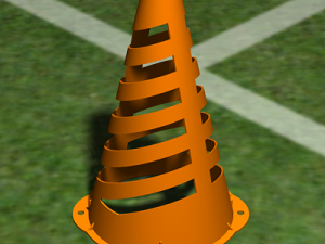 plastic sports cone 3D Model