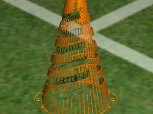 plastic sports cone 3D Model