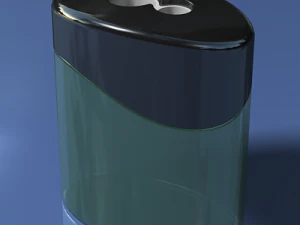 clear plastic pencil sharpener 3D Model