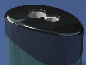 clear plastic pencil sharpener 3D Model