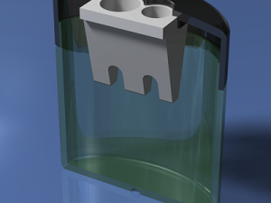 clear plastic pencil sharpener 3D Model