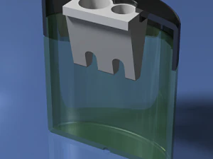 clear plastic pencil sharpener 3D Model