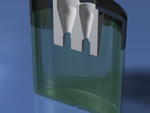 clear plastic pencil sharpener 3D Model