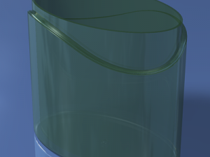clear plastic pencil sharpener 3D Model