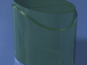 clear plastic pencil sharpener 3D Model