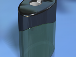 clear plastic pencil sharpener 3D Model