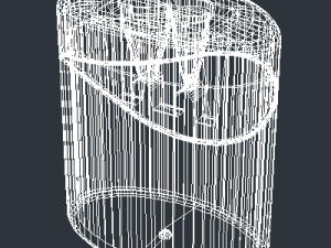 clear plastic pencil sharpener 3D Model