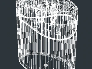 clear plastic pencil sharpener 3D Model