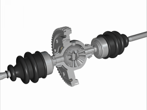 automobile differential gearbox 3D Model