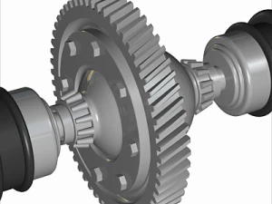 automobile differential gearbox 3D Model