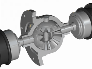 automobile differential gearbox 3D Model