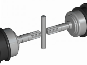 automobile differential gearbox 3D Model