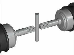 automobile differential gearbox 3D Model