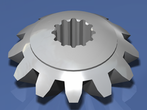 automobile differential gearbox 3D Model