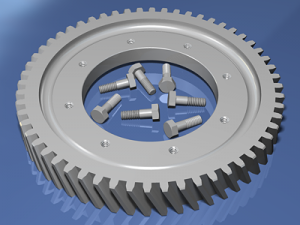 automobile differential gearbox 3D Model