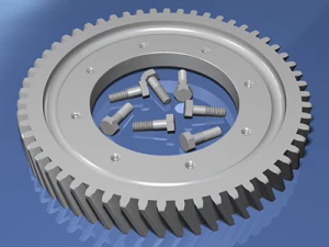 automobile differential gearbox 3D Model