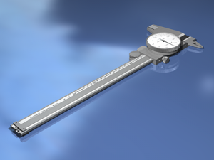 dial caliper Model 3D