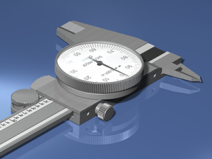 dial caliper Model 3D