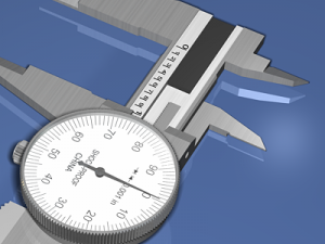 dial caliper Model 3D