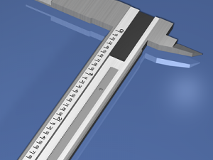 dial caliper Model 3D