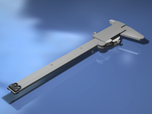 dial caliper Model 3D